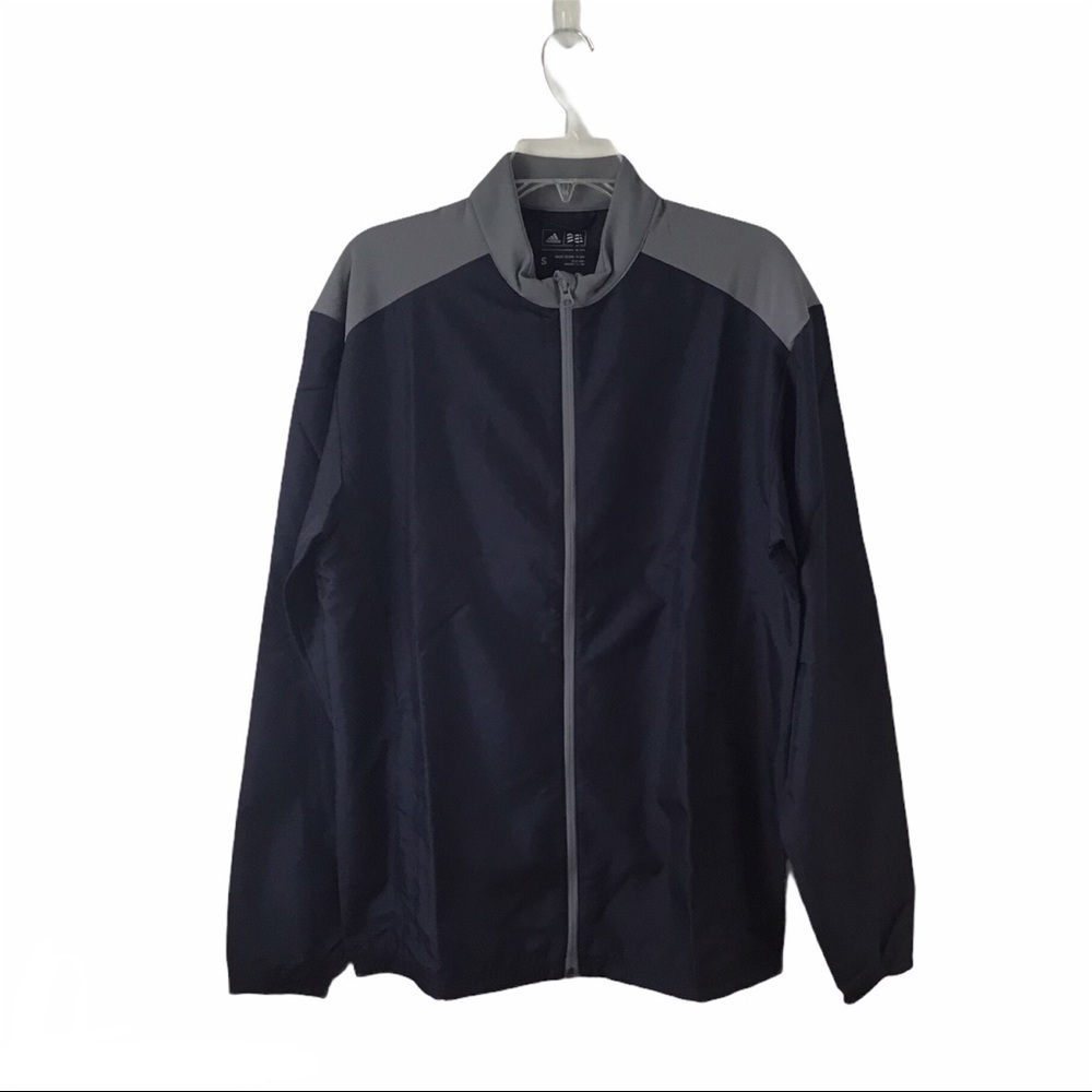 Men's Adidas Navy Golf Club Windbreaker Jacket NWT